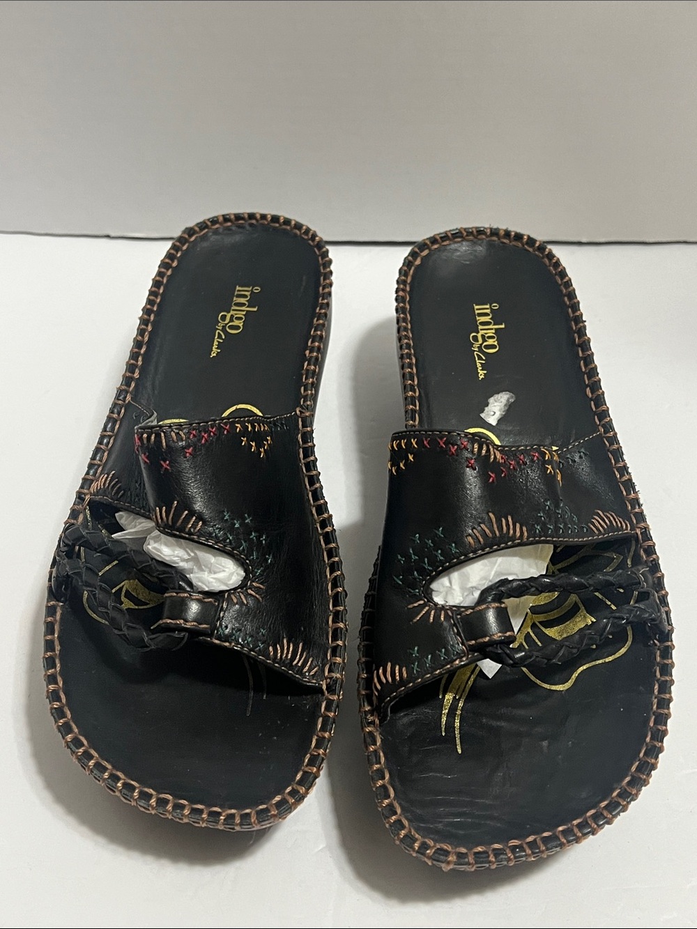 Vintage Indigo by Clarks Artisan Platform Sandals size 8